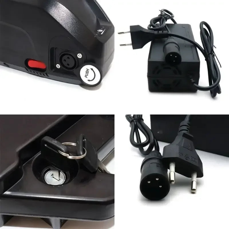 For Hailong 36V 48V 52V 15Ah 20Ah Battery For Bafang BBS02 BBS03 BBSHD Motor Hailong Battery Powerful and Long-Lasting Power