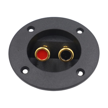 Square Pillar Speaker Cable Hole 48-75) Box Circle 2 Copper (install Wire Junction Acoustic Terminal Binding Post Support Amt
