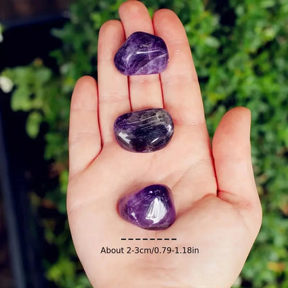 100g Natural Amethyst  Crystals Tumbled Polished Stones Faux Gemstone Bulk, Reiki Healing Stone, Home Decor Rocks