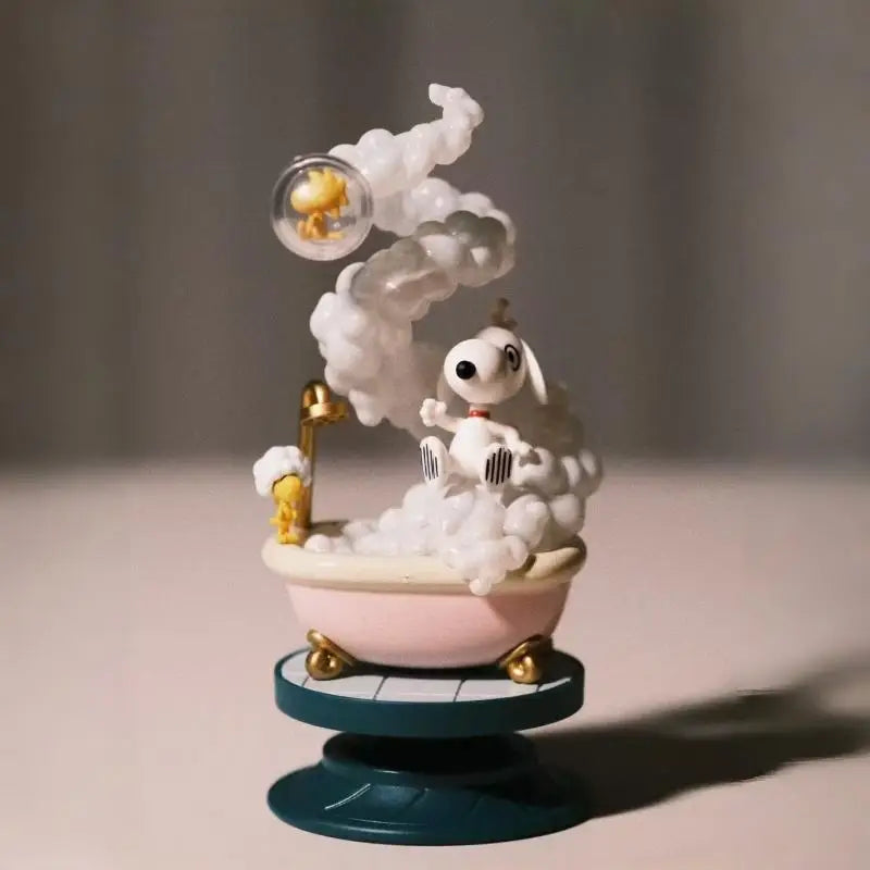 Re-Ment Snoopy Blind Box 3d Spiral Model Miniature Scene Collectible Figurine Shokugan Trading Figure Birthday Gift In Stock ﻿