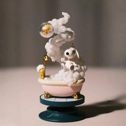 Re-Ment Snoopy Blind Box 3d Spiral Model Miniature Scene Collectible Figurine Shokugan Trading Figure Birthday Gift In Stock ﻿