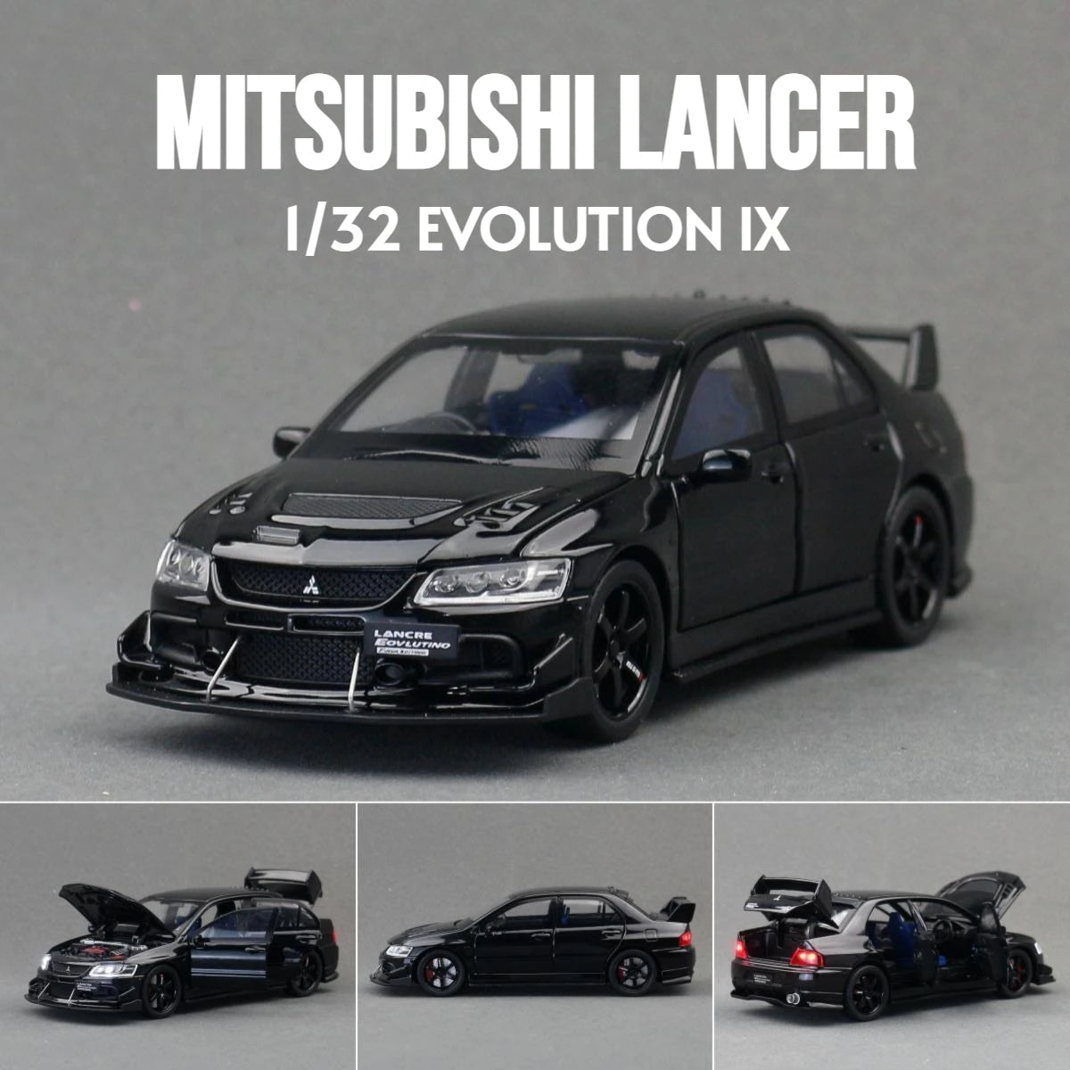 1/32 Mitsubishi Lancer EVO Final Edition JDM Racing Toy Car Model Diecast Metal Miniature Collection Gift For Children Boys
