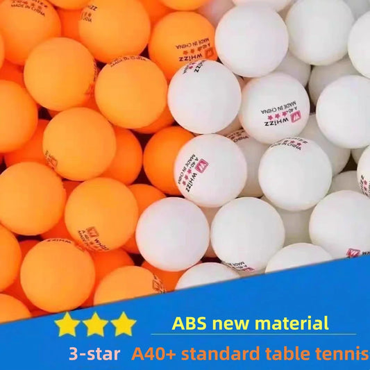 3-Star 50/100 PCS Table Tennis Ball National Standard ABS 40+ High Elasticity Quality Ping-Pong Balls Training Balls