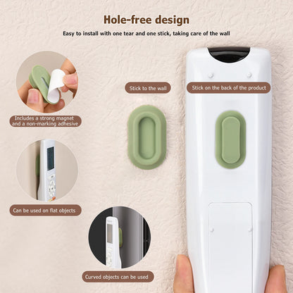 Magnetic Remote Control Bracket, Self-Adhesive Wall Mounted Storage Bracket for Remote Controls, Household Goods Storage