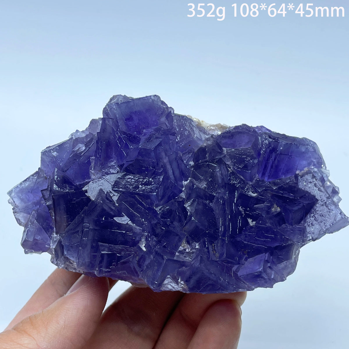 Natural Blue Fluorite Quartz Crystal Ore Mineral Specimen Healing Stone for Home Decoration And Teaching