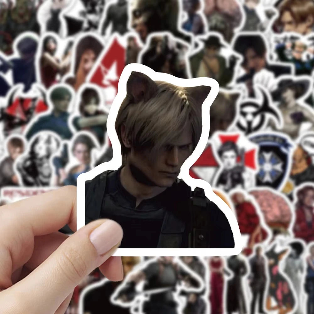 Resident Evil Stickers Graffiti Stickers DIY Diary Phone Case Handmade Scrapbook Aesthetic Stickers