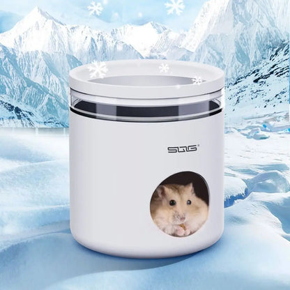 Bite Resistant Hamster Ice Nest Plastic Detachable Hamster Air Conditioning Nest Relieving Heat Summer Hamster House