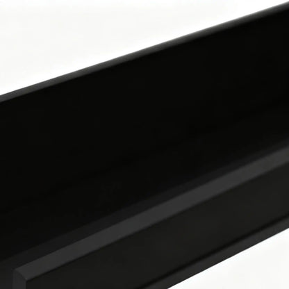 Wall Mount Vinyl Record Shelf 12-Inch Black Acrylic Floating Display Rack Modern LP Storage For Living Room, Bedroom, Office