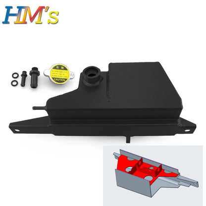 For Nissan GR-R R35 Radiator Coolant Expansion Tank Aluminum For Nissan GTR R35 Water Overflow Tank Can Reservoir 2009-2018