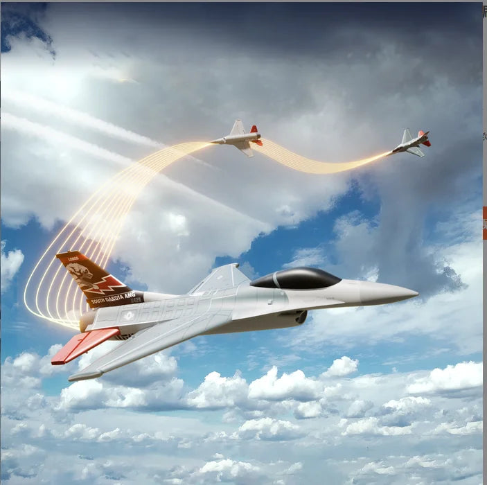 VOLANTEXRC F16 Falco RC Plane One Key Aerobatic RTF Fighter With Xpilot Stabilization 2.4G 4CH RTF Glider Brushless Motor