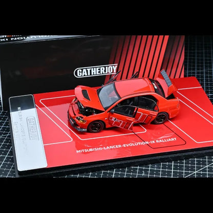 GATHERJOY 1:43 Mitsubishi Lancer Evolution IX Die Casting Alloy Car Model Collection Souvenir.