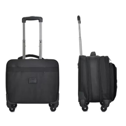 New Fashion Oxford Universal Wheel Rolling Luggage 18 Inch Men Multifunction Carry-Ons Suitcase Trolley Travel Bag Boarding Box