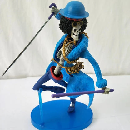 20cm One Piece Figures 20 Anniversary Brook Figurine Pvc Statue Model Doll Collectible Room Decoration Gifts