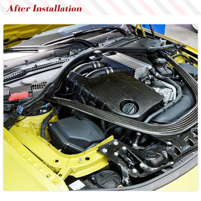 Carbon Fiber Front Engine Cover Trim for BMW F80 M3 F82 F83 M4 F87 M2 2014-2019 Car Hood Engine Cover Trim Hood Bonnet Protector