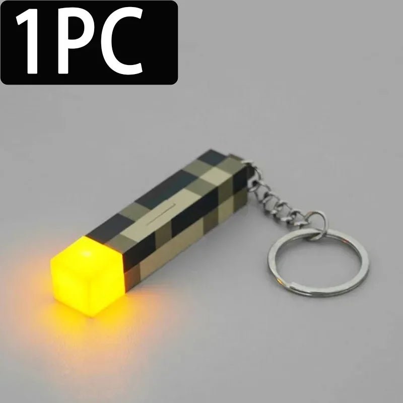 /2026 New World Torch Light Torch Can Shine Keychain Mini Model Pendant Toy Most Popular Festival Mode