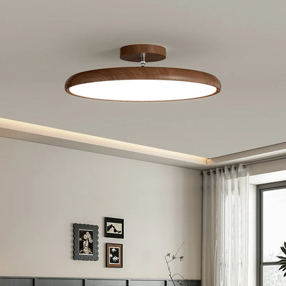 Retro Round LED Ceiling Light Living Room Light Home Hotel Lighting Fixture Bedroom Ceiling Lamp Vintage Children‘s Room Light