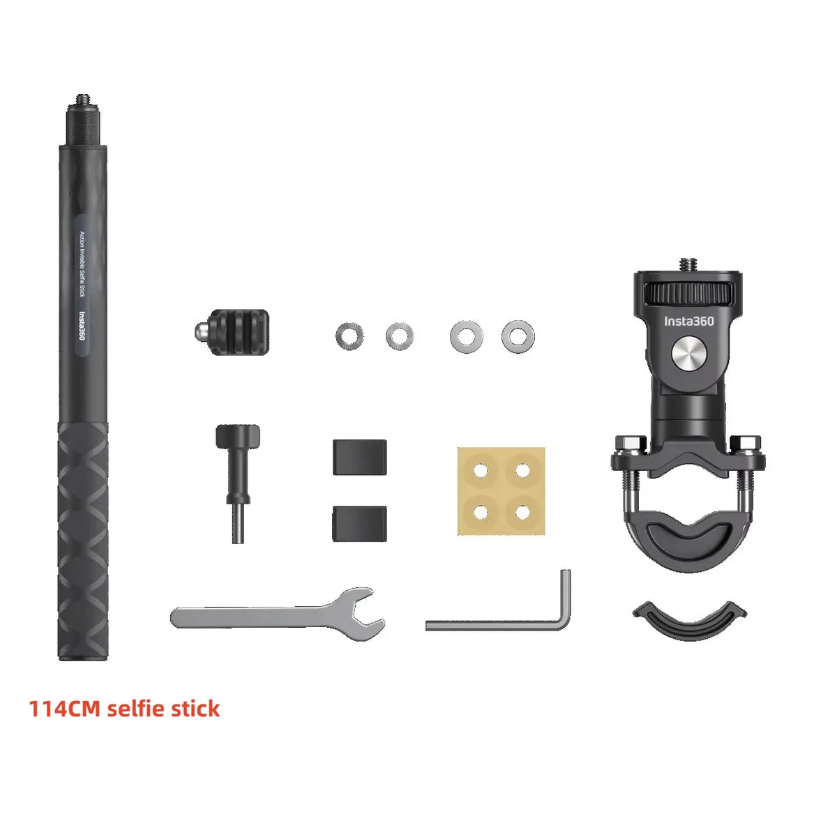 Insta360 Motorcycle U-Bolt Mount for Moto Riding 1/4' Interface Design for Insta 360 X5, X4 Air, X3 Original Accessories
