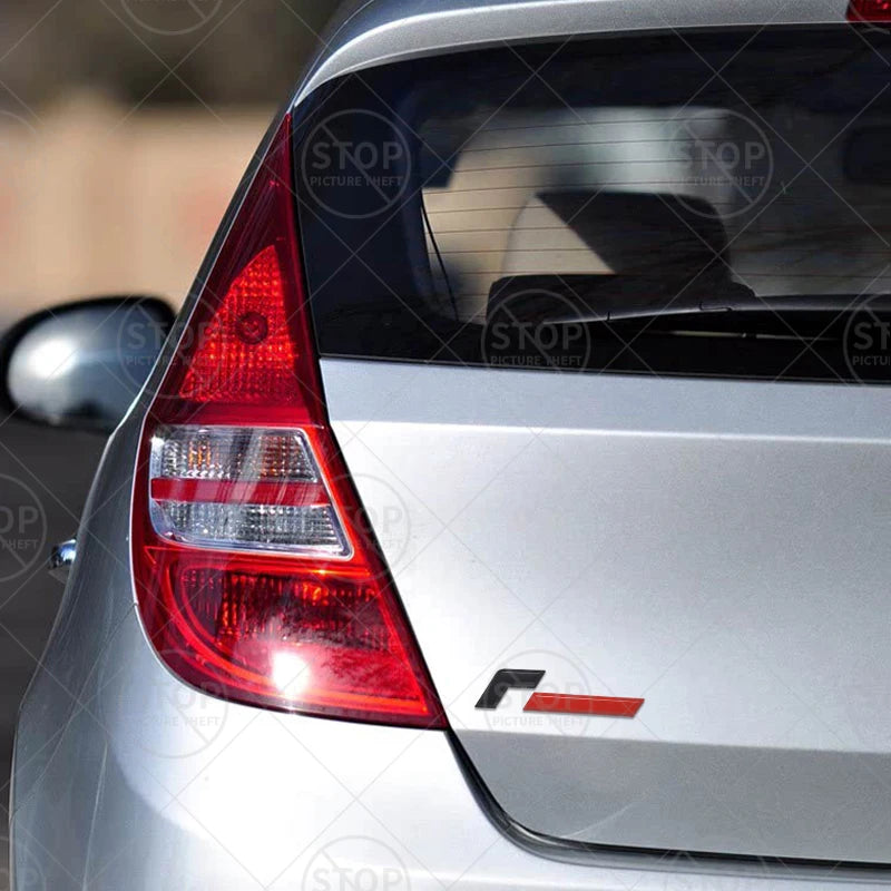 Car Sticker Racing Line R Logo 3D Decal Body Badge Rear Trunk Emblem For Golf 8th Generation High-Performance Modification