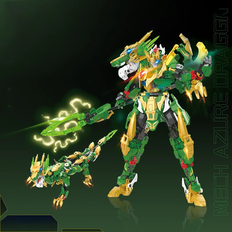 JAKI Transform Mech F5 series 2 in 1 puzzle building blocks assembled model decoration children's toys