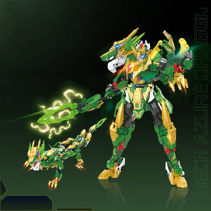 JAKI Transform Mech F5 series 2 in 1 puzzle building blocks assembled model decoration children's toys
