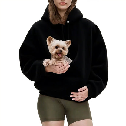 2026 Autumn Winter Hoodie Kangaroo Dog Pet Holder Carrier Big Pouch Pocket Pullovers Sweatshirt Animal Pouch Hood Sweatshirt