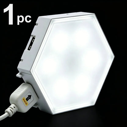 Touch Hexagon Panel Lights DIY Assembleable Honeycomb Night Light for Game Room Home Bedroom Decoration Christmas Birthday Gift