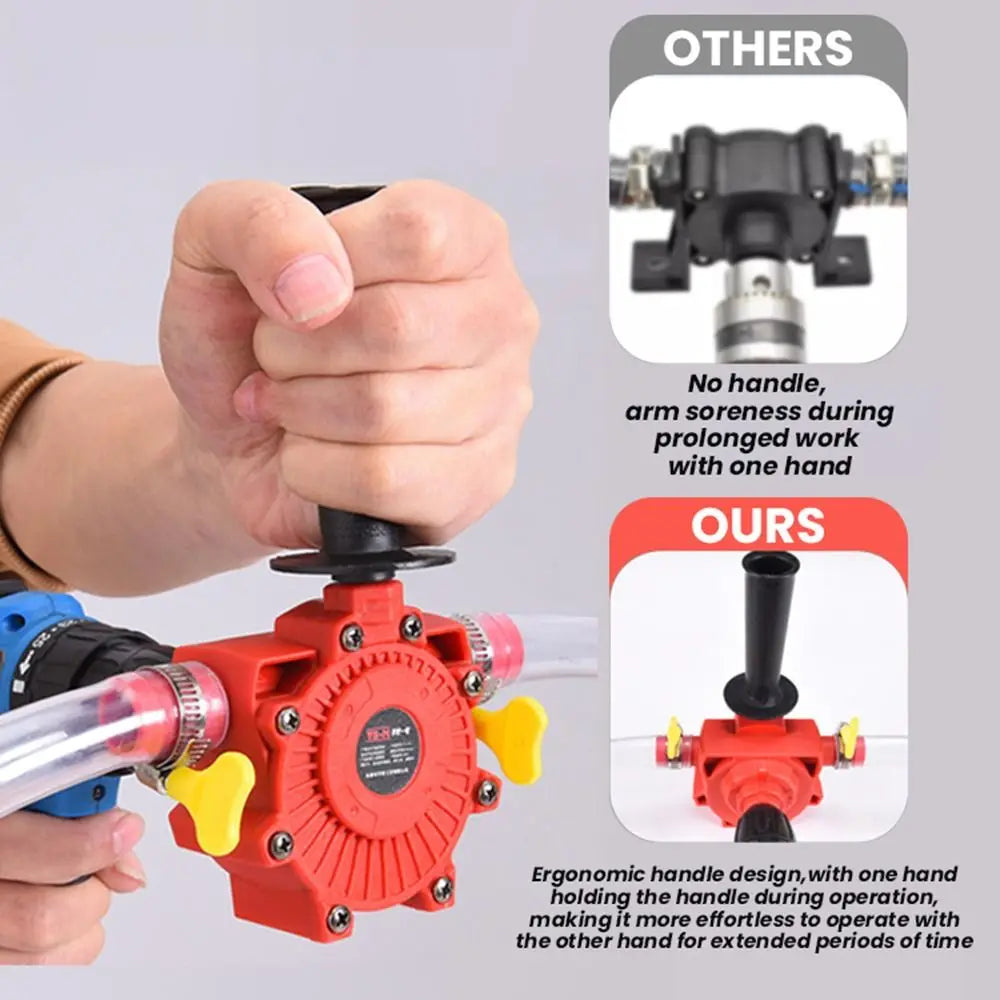Small Electric Drill Drive Pump Round Shank Self-priming Liquid Transfer Pump Portable High Quality Household Water Pump