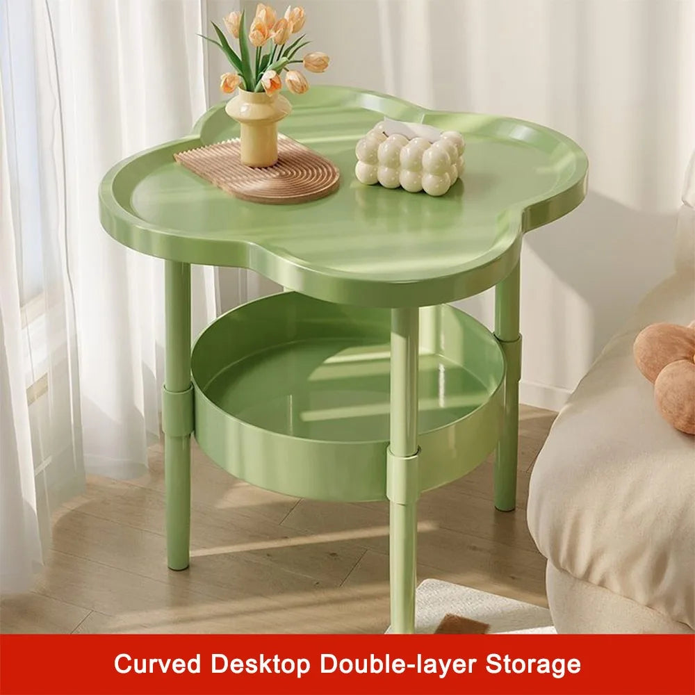Modern 40*40CM Side Table Plastic Samll End Table Decorative With Storage Bedside Table for Living Room