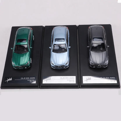 King Model 1:64 CLS63 AMG Gray/Blue/Green Alloy Model Car Limited Edition 999