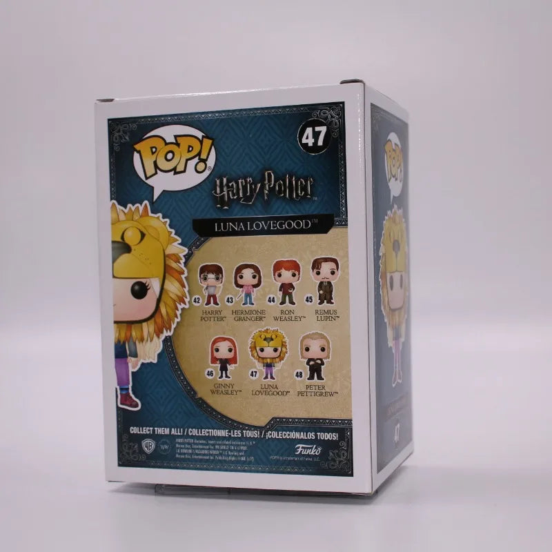 Funko Pop Official Genuine Harry Potter Luna Lovegood #47 Lion Head Vinyl Figure Collectible Model Doll Fan Gift