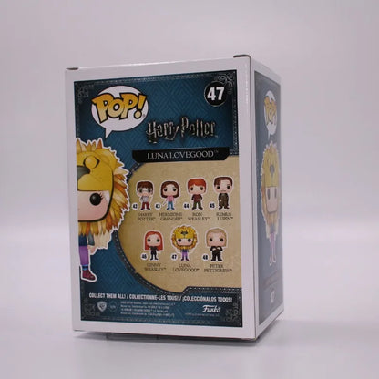 Funko Pop Official Genuine Harry Potter Luna Lovegood #47 Lion Head Vinyl Figure Collectible Model Doll Fan Gift