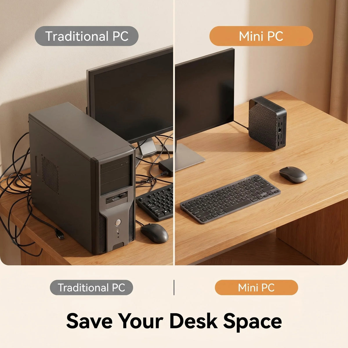 Core i9 10980HK Mini Desktop 16GB DDR4 512GB M.2 NVMe SSD Triple 4K Display WiFi6 BT5.2 Silent Cooling Home Office Pro PC