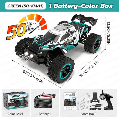 JCMO 1:16 90KM/H 4WD RC Car With LED Lights 2.4G Radio High Speed 50KM/H Brushless/Carbon Motor Remote Control Off-Road Cars Toy