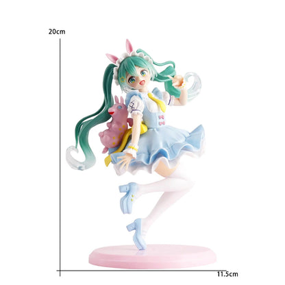 Anime Figure Wedding Dress Action Figures Kawaii Swimsuit Vocaloid PVC Collectible Model Toys Girl Gift