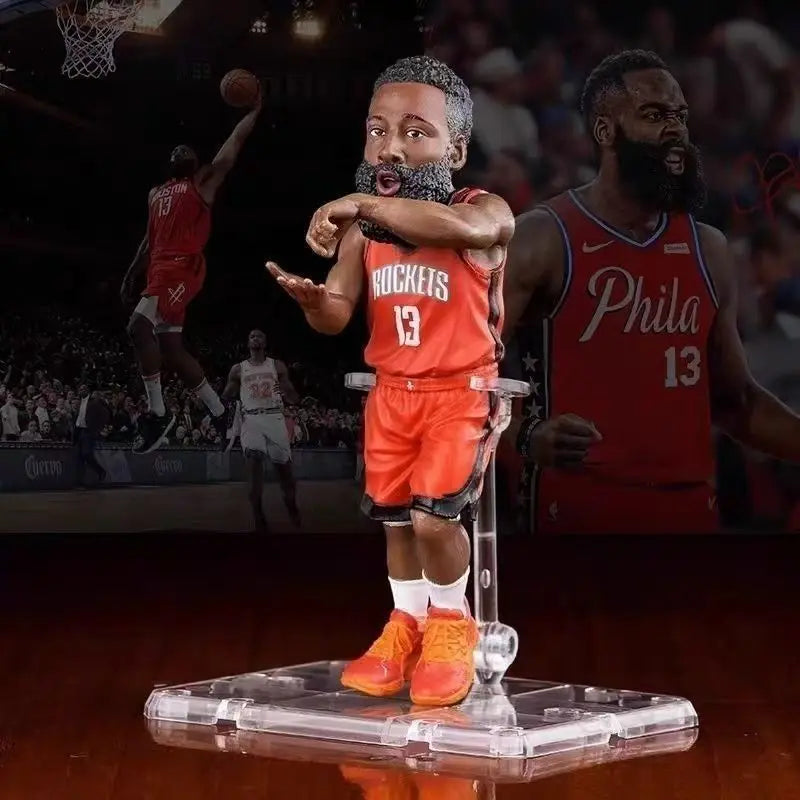 Basketball superstar James Curry Harden figure model statue ornament doll boy gift