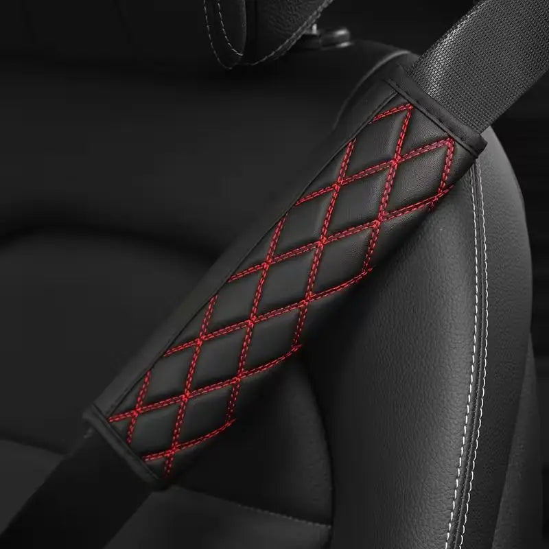 1/2Pcs Car PU Seat Belt Safety Belt Shoulder Cover Soft Breathable Protection Seat Belt Padding Pad Auto Interior Accessories