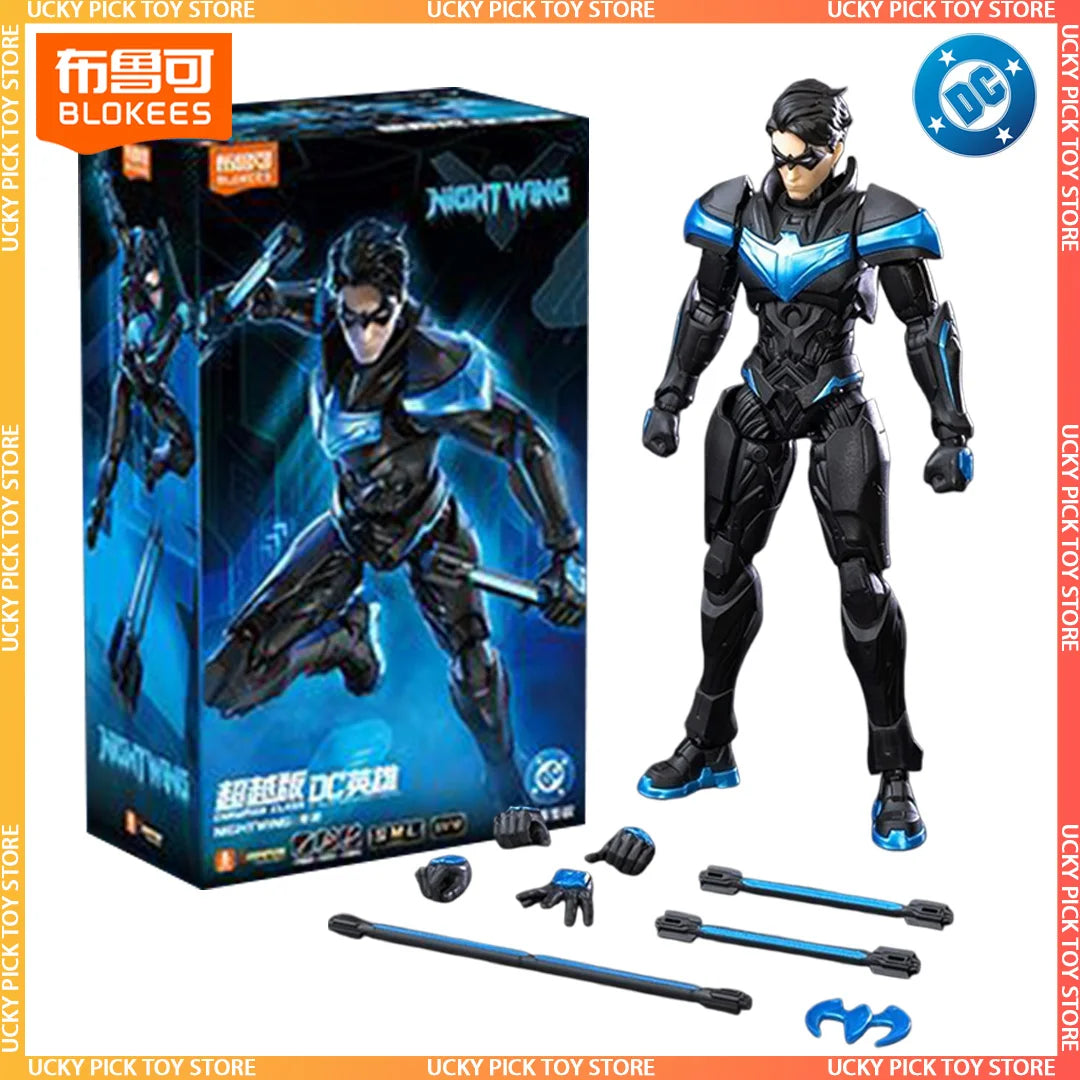 New Blokees DC Heros Series Champion Class Nightwing Robin Action Figures Movable Model Assembled Figures Superman Batman Figure