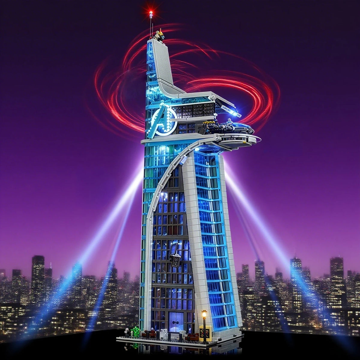 Decorative LED Lighting (No Model) For LEGO 76269 Marvel Avengers Tower Light Up your Building Blocks With Battery box