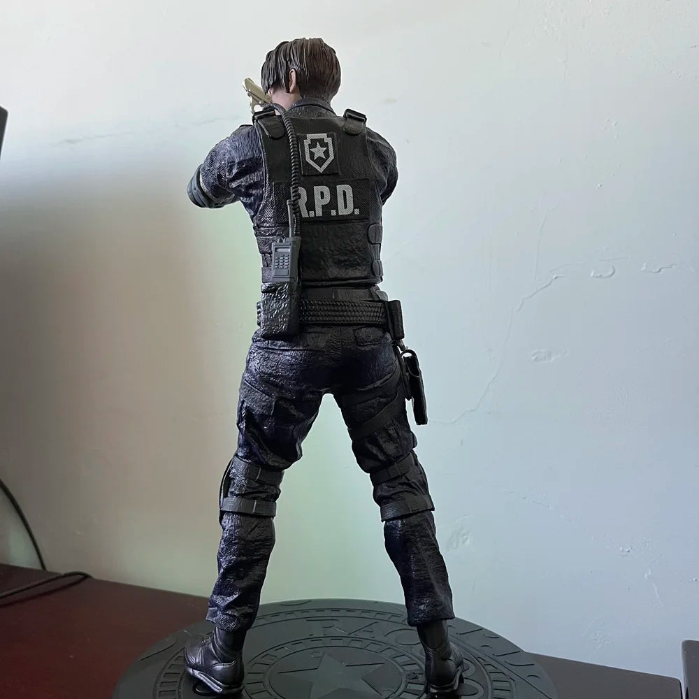 Biohazard Leon Scott Kennedy Anime Figure Brown Jacket Evil Police Game Model Toy Collection Birthday Gifts