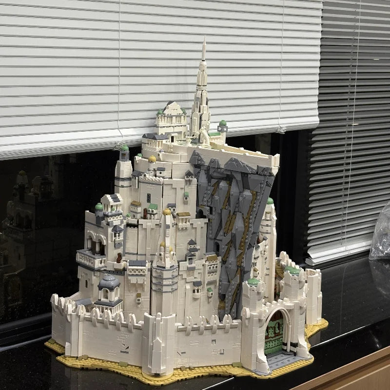 8278pcs 2026 New Classic Movie Large White Tower Building Blocks Model Diy Assembly Bricks Creative Desktop Decoration Art