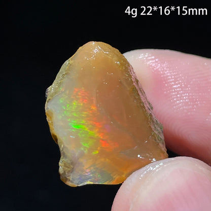 Natural Rare Colorful Ethiopia Opal (Need In Water) Gem Mineral Healing Quartz Crystals Gemstone Shooting Under Lighting