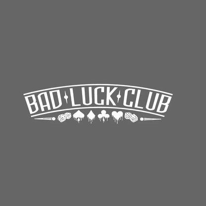 JDM Rear Window Car Decal Windshield Sticker Banner Rocker Side Back Window Bad Luck Club Suits Dice Poor Choices