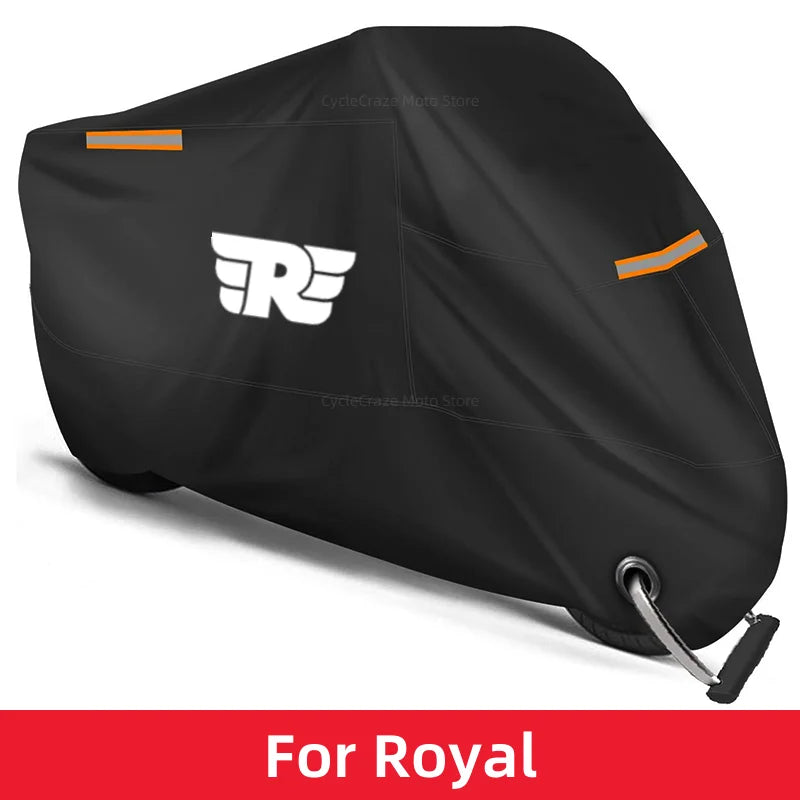 Motorcycle Cover Waterproof Outdoor Scooter UV Protector Dust Rain Cover For Royal Enfield Bullet/Meteor/Classic 350 500