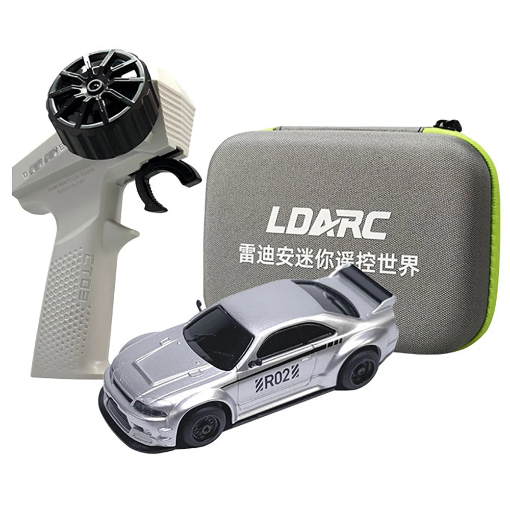 LDARC R02 Mini Rc Sports 1/64 Simulated Electric Remote Control Model Car Tabletop RTR 2.4G Adults Children'S Toys Gift