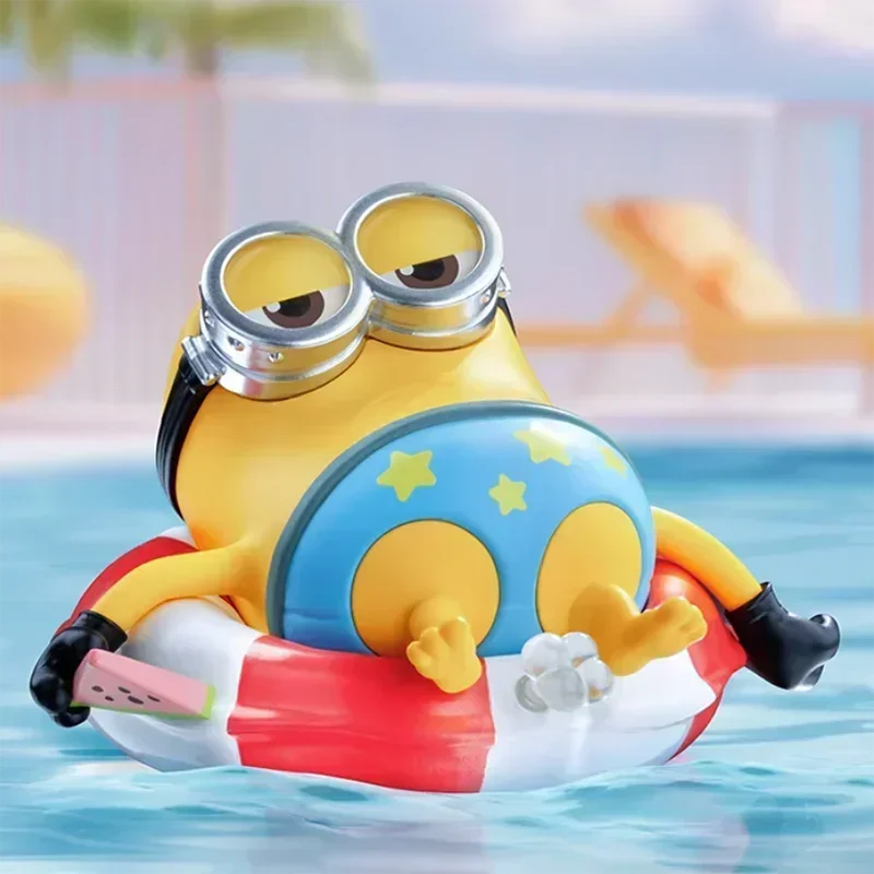 POP MART Minions Lazy Every Day Series Original Blind Box Surprise Mystery Box Cute Anime Action Figure Ornaments Figurines
