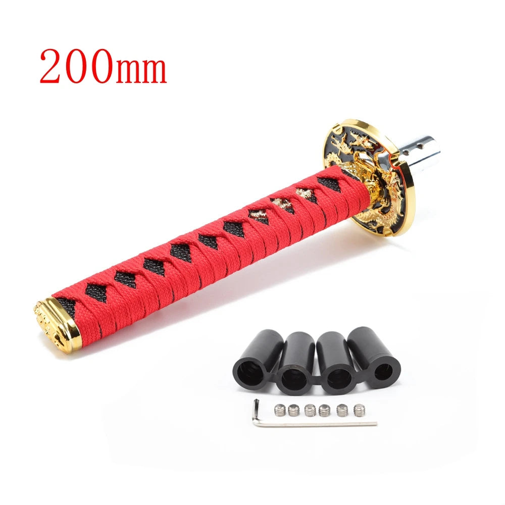 Universal Car Katana Gear Lever Knob Gear Shift Knob - JDM Racing Style Aluminum Alloy Shifter for Manual Transmission