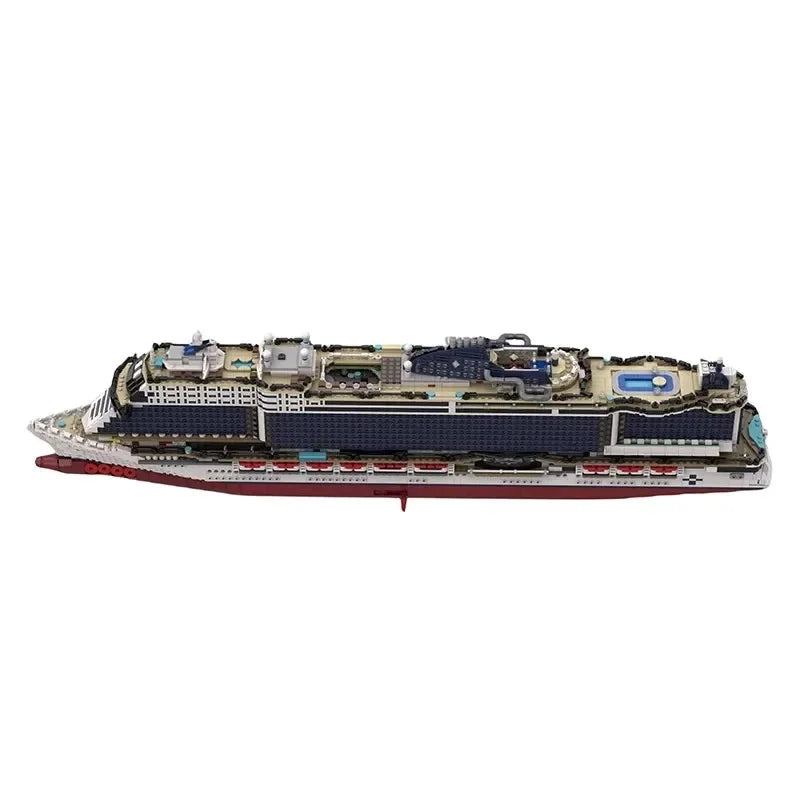 MOC-116714 Ocean Cargo Giant Ship Carrier Building Block Model • 6270 Parts Children's Birthday Building Blocks Toy Gifts