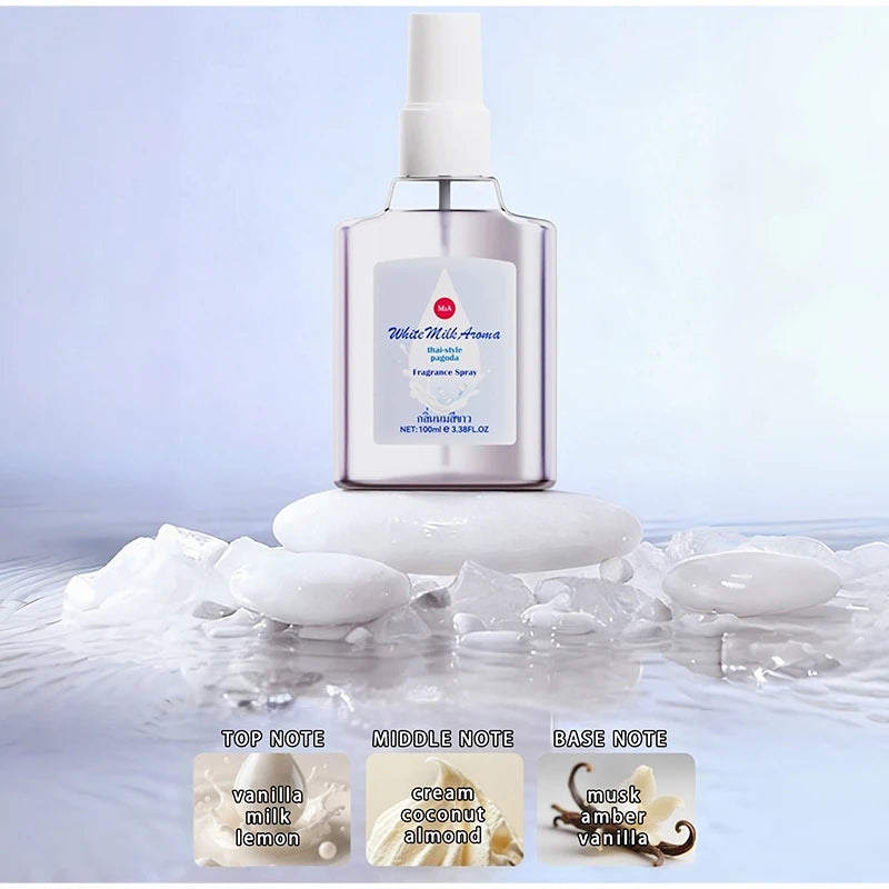 Baby Powder Milky Scent Vanilla Perfume Spray,Floral Fruity Women Eau De Parfum,Girl Student Citrus Musk Light Fragrance Mist