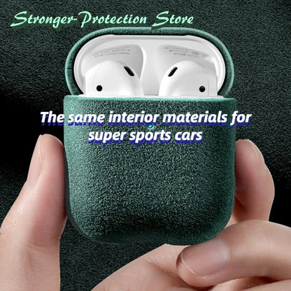 Italian Suede Leather Case For AirPods Pro 3 For AirPods Pro 2 AirPods 5 4 3 Case Luxury Artificial Leather All Inclusive Case