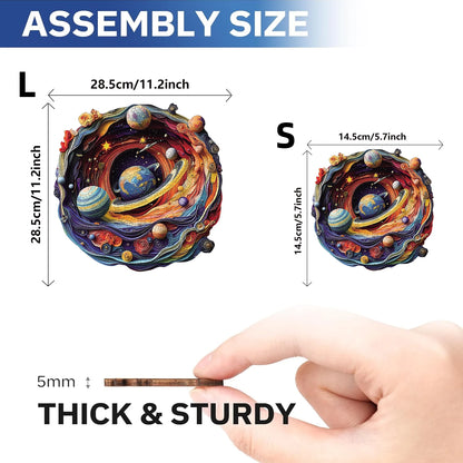 Space Planet Wooden Puzzle, High Difficulty Toys Puzzle, Concentration Training For Adults, Christma Birthday Holiday Gifts
